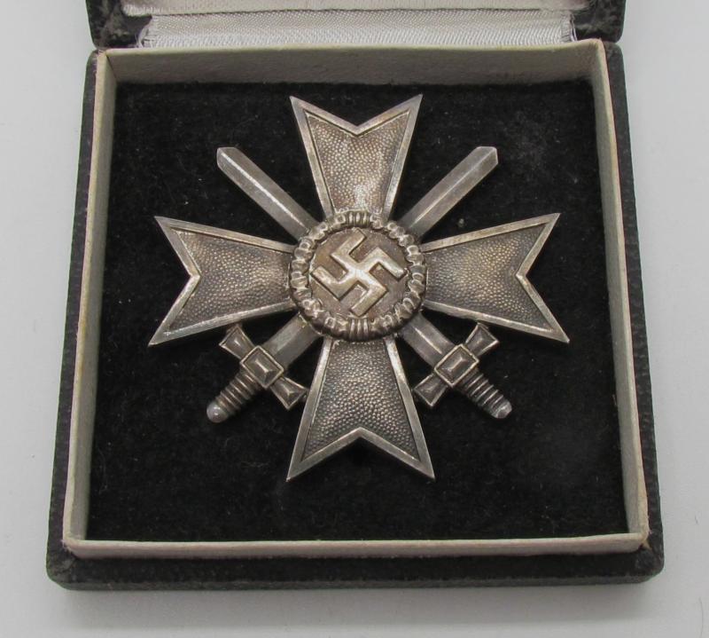 War Merit cross (KVK) first class “1” in Case