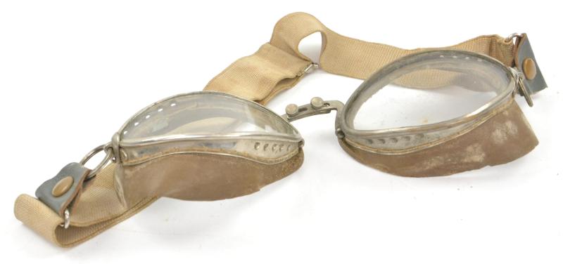 German WH Motorcyclist Goggles in Case