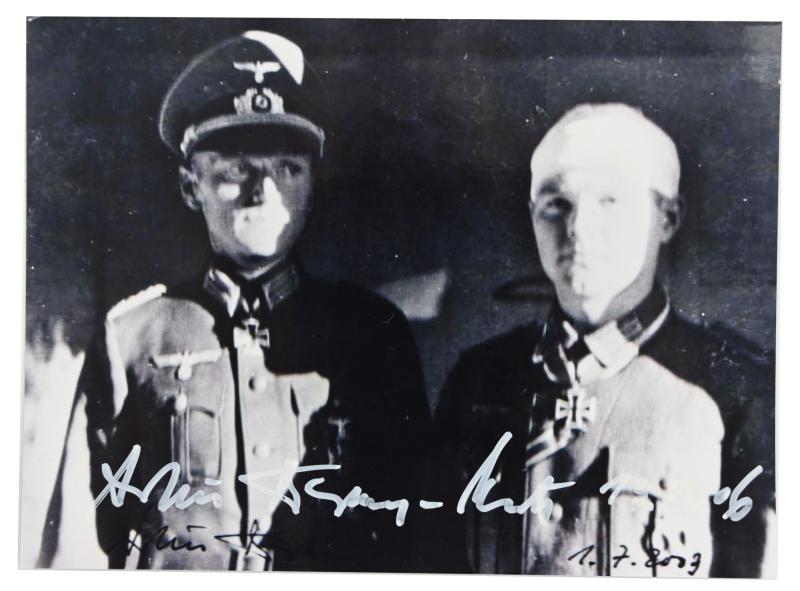 Signature of Wehrmacht Heer KC Recipient 'Arthur Becker Neetz'