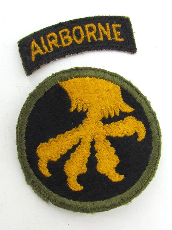 US WWII 17th Airborne division ‘Golden Talons’ patch