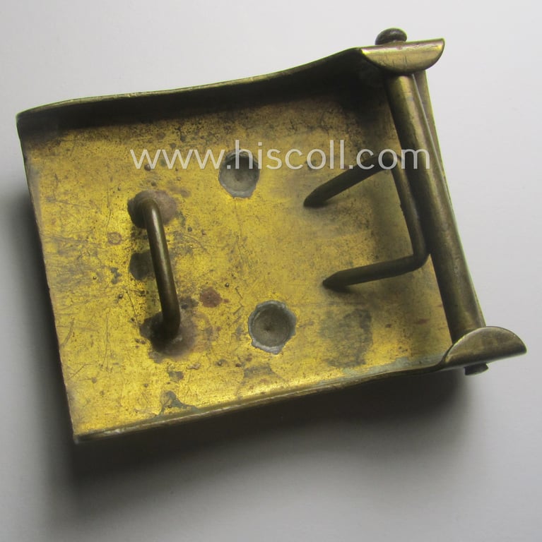 WWI-period (ie. 'Osmanisches Reich'-related), copper- (ie. nickle-crome-) based, EM/NCO-type belt-buckle being a moderately used example
