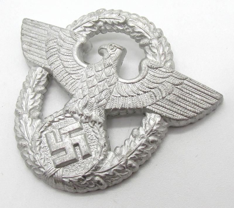 Polizei eagle cap badge in aluminum by JFS