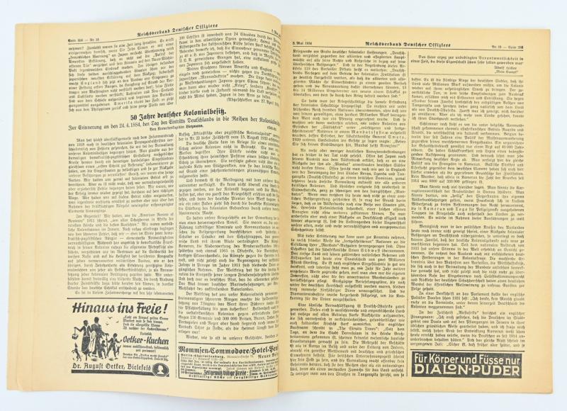 German Newspaper 'Reichsverband Deutsche Offiziere'