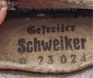 Aluminium Luftwaffe Tabbed Buckle- “unit stamped  and named...