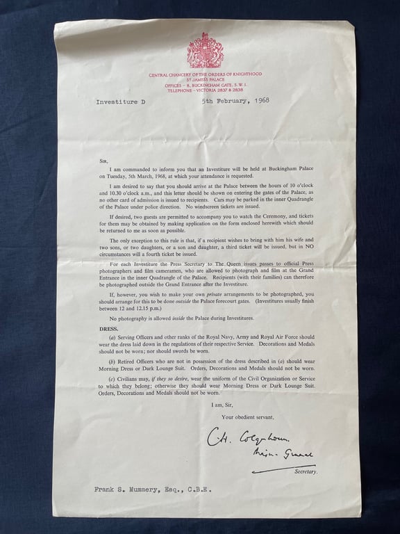 RARE NAMED EIIR CBE GROUPING WITH PHOTOGRAPHS TO FIRE CHIEF LONDON BRIGADE 1968  ADDITIONAL PHOTOS
