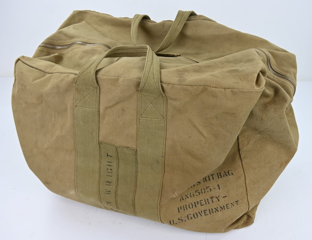 USAAF WW2 Named AN6510-1 Seat Parachute Harness Assembly