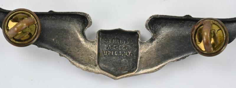 USAAF WW2 Sterling Pilot Wing