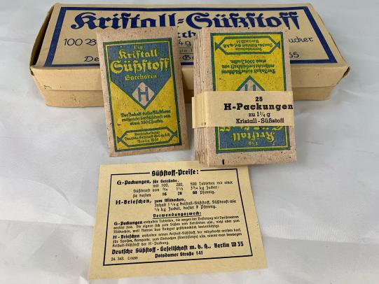 German Saccharin Artificial Sweetener Box of 100 pieces