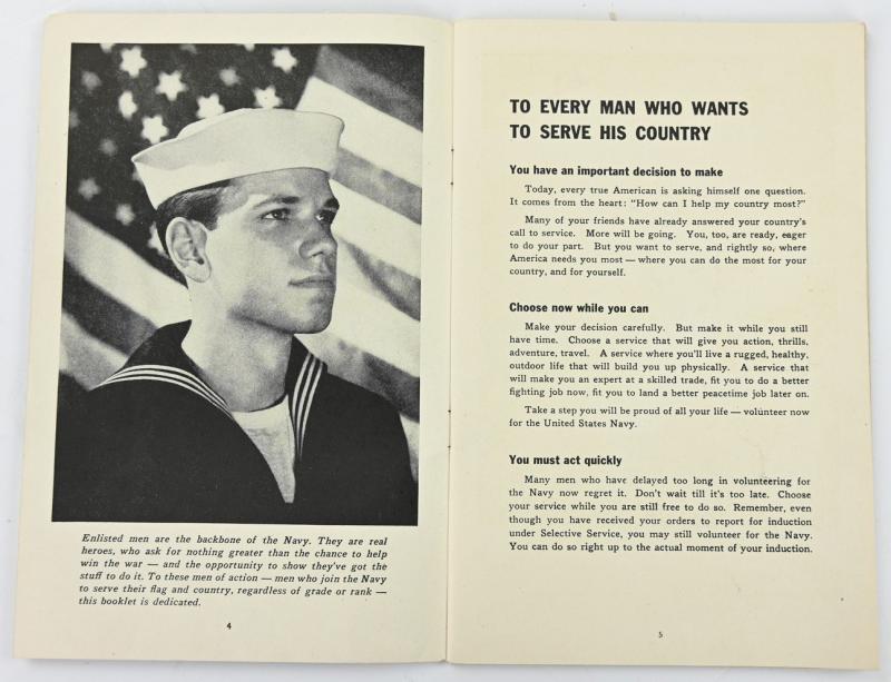 US Navy WW2 Recruitment Booklet