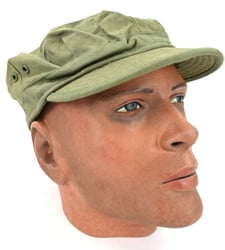 US WW2 Army HBT Short Bill Cap 1943