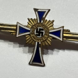 Miniature Mother's Cross in Gold on Clasp