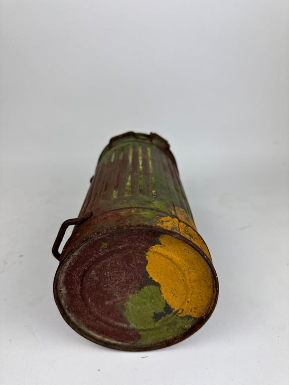 Untouched Camo Gasmask canister "found in Normandie"