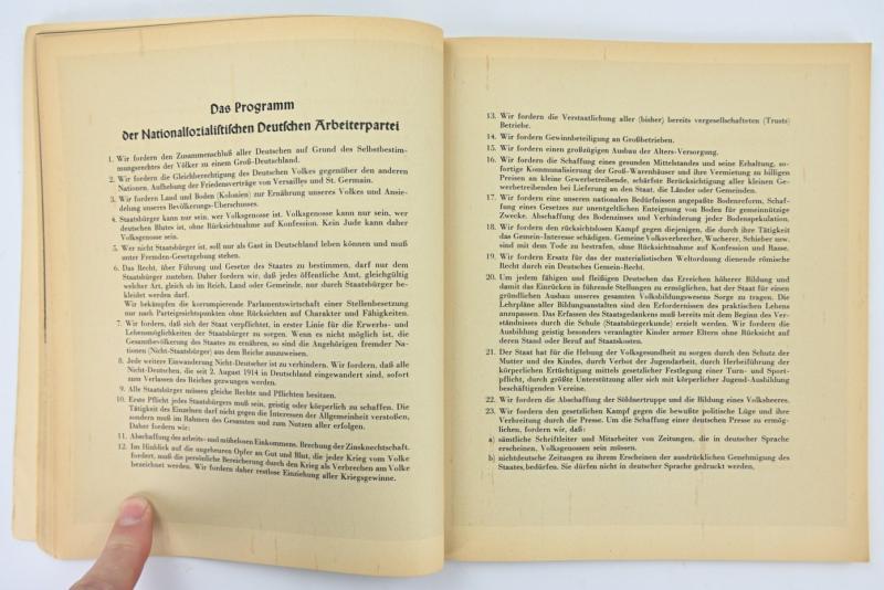 German 'Ich Kämpfe' book 1943 NSDAP Ortsgruppe Signed