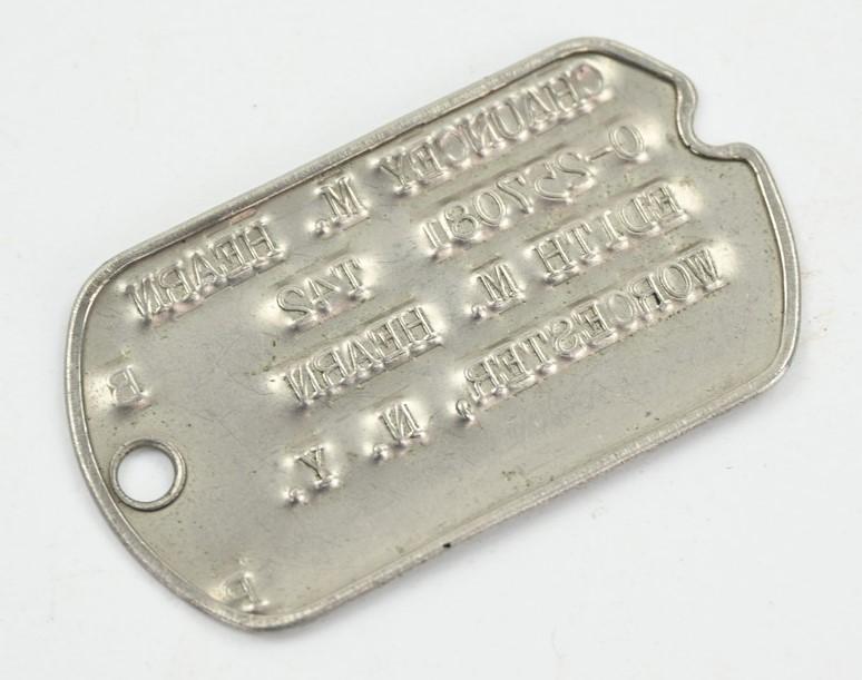 US WW2 Dog-Tag Colonel Chauney M. Hearn Corps of Engineers