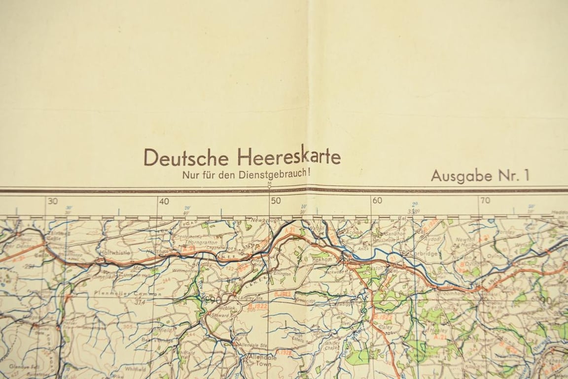 German WH /Allied RoadMap Newcastle /Frankfurt