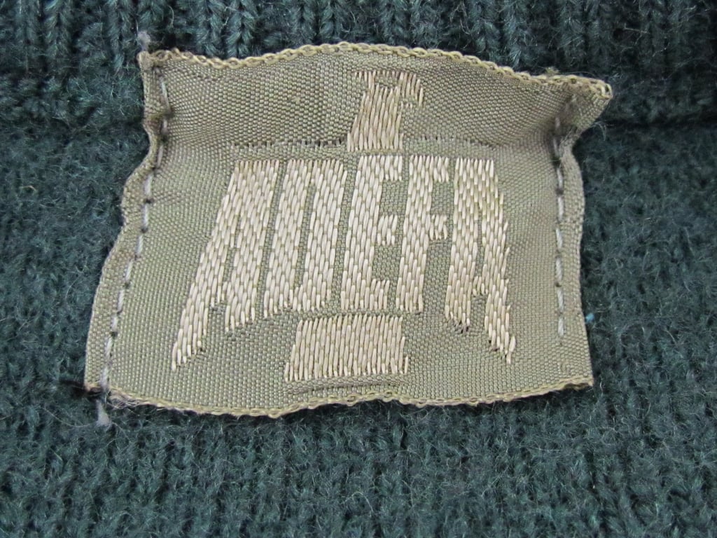 ADEFA Green Wool Service Pullover (1930s–1940s)