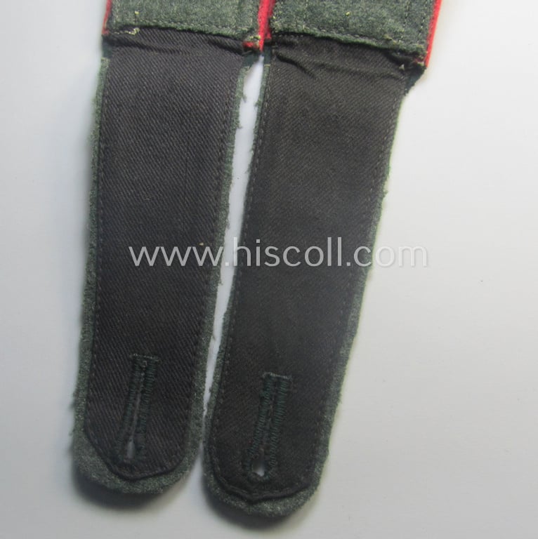 Stunning pair of WH (Heeres) neatly 'cyphered', so-called: 'M40'-pattern NCO-type shoulderstraps: 'Unteroffizier des Panzer-Schützen-Rgts. 12'