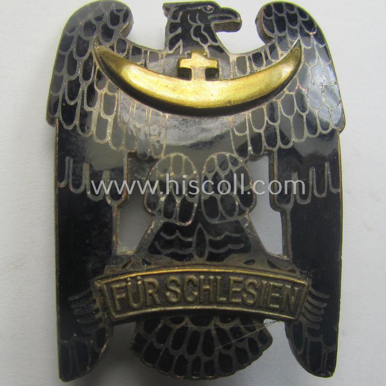 Superb - and not that easily found! - 'Schlesisches Bewährungsabzeichen der I. Stufe ohne Schwerter' (being an unmarked- and I deem 'Extra Qualität'-example, as was produced by an unidentified maker)