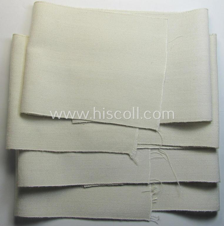 Superb, white-coloured- and/or linnen-based WH (Heeres) armband (ie. 'Armbinde') as was intended for WH (Heeres) staff-members working as: 'Hilfs-Krankenträger' and that comes in a 'virtually mint- ie. unissued'-, condition