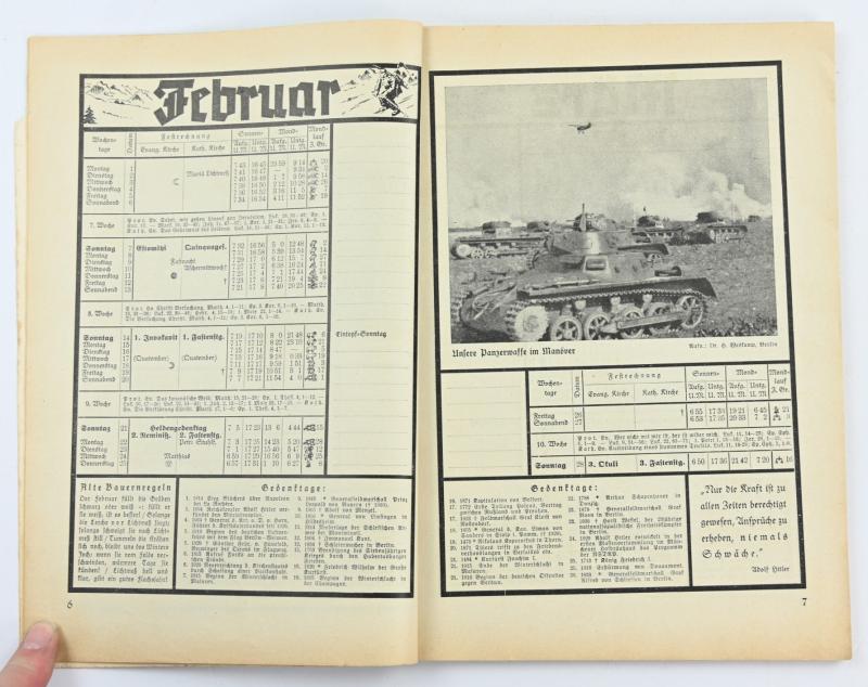 German Kyffhauserbund Kalender 1937
