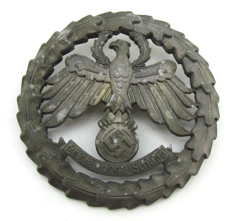 3x Tyrolean Marksmanship Gau Master Shooting Badge in original case ( rare )