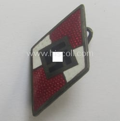 Truly early-period, HJ (ie. 'Hitlerjugend') enamelled lapel-pin (ie.:...