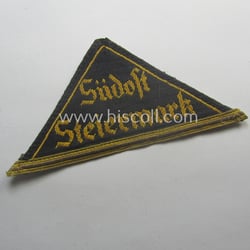 'HJ' (ie. 'Hitlerjugend') early-period, 'honorary' district-triangle (ie. 'Gebietsdreieck')...