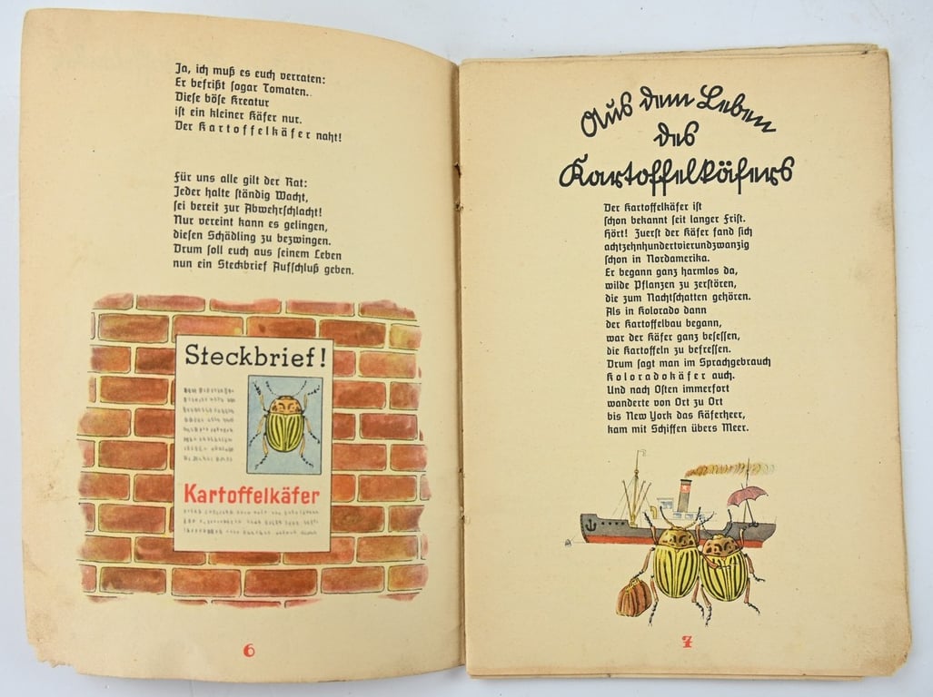 German Third Reich Period Booklet 'Colorado beetle' Fibel