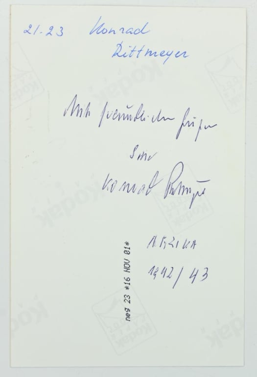 Signature of Wehrmacht Heer KC Recipient 'Konrad Zecherle'