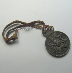 WH 'Gebirgsjäger'-related item: a semi-official, commemorative-medal (ie. talisman...