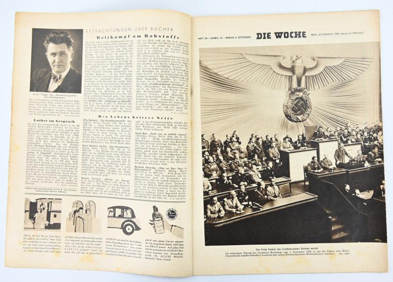 German Third Reich Magazine 'Die Woche' 1940
