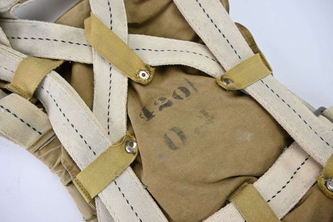 USAAF WW2 Named AN6510-1 Seat Parachute Harness Assembly