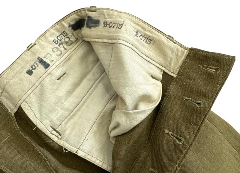US WWII Wool Serge Trousers