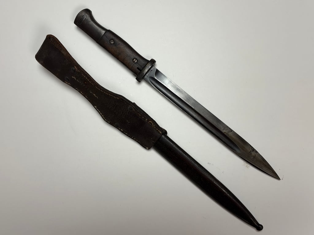 K98 Bayonet Matching "WKC" with brown frog