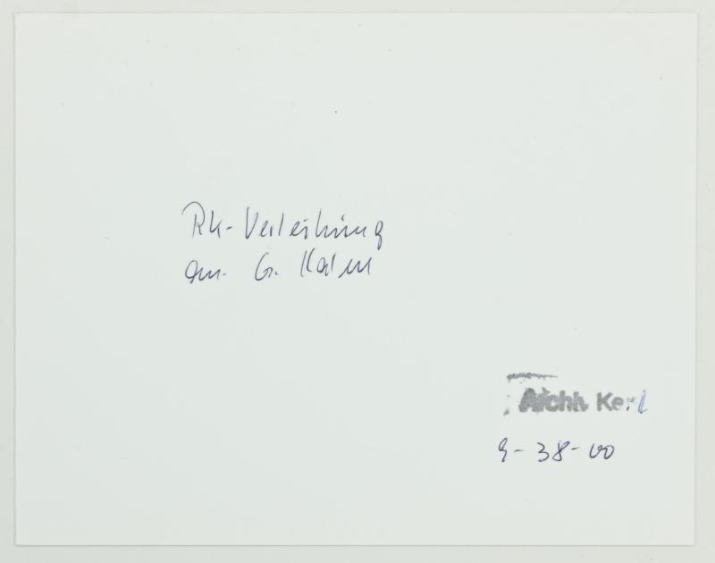 Signature of Wehrmacht Heer KC Recipient 'Günter Halm'