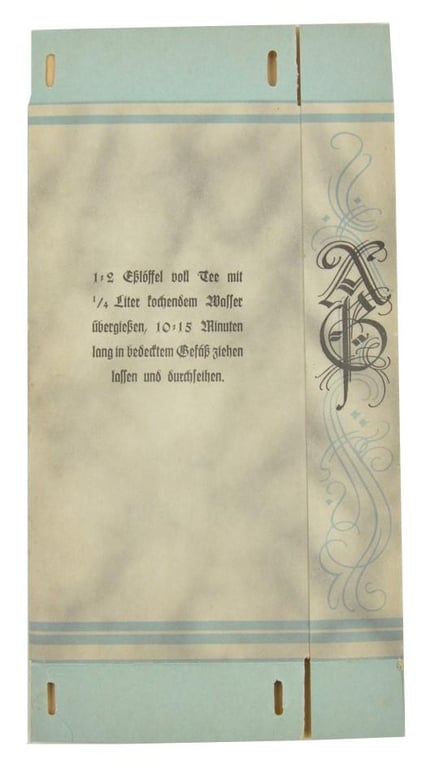 German Third Reich Era Folding Package of 'Grippe-Tee'