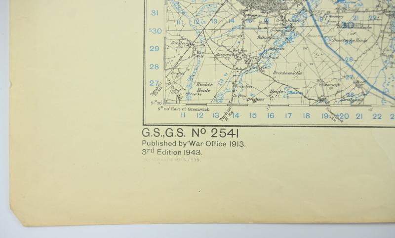 US WW2 Mapcard 's-Hertogenbosch Holland 1944