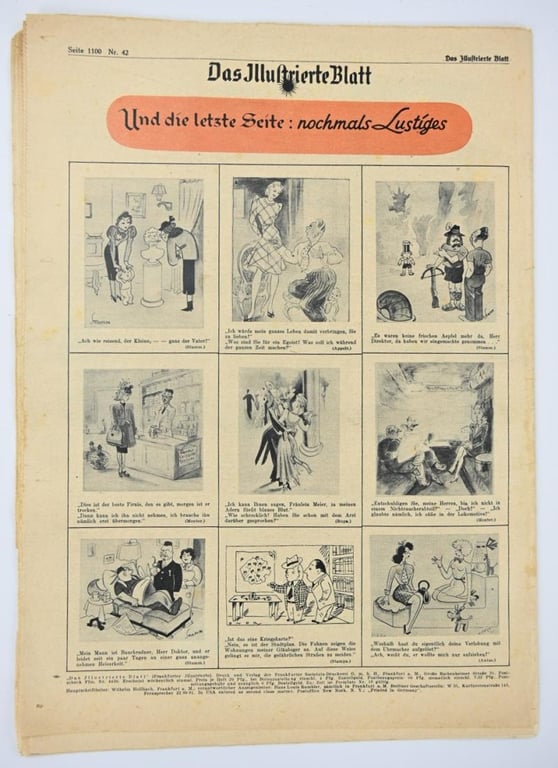 German Newspaper Frankfurter Illustrierte 19 October 1940