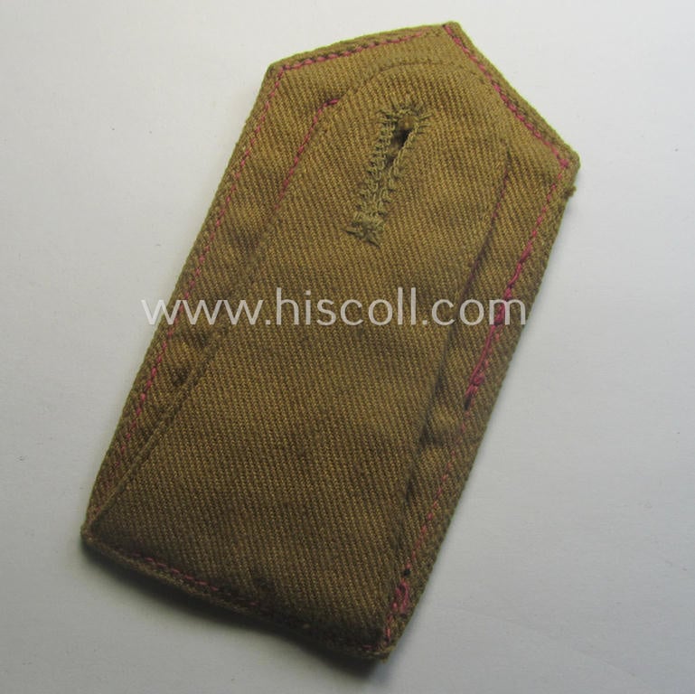 Single, WH (Kriegsmarine) 'tropical-styled', NCO-type shoulderstrap (as was specifically intended for usage on the KM-tropical-shirts ie. tunics) as was intended for an: 'Oberfeldwebel'