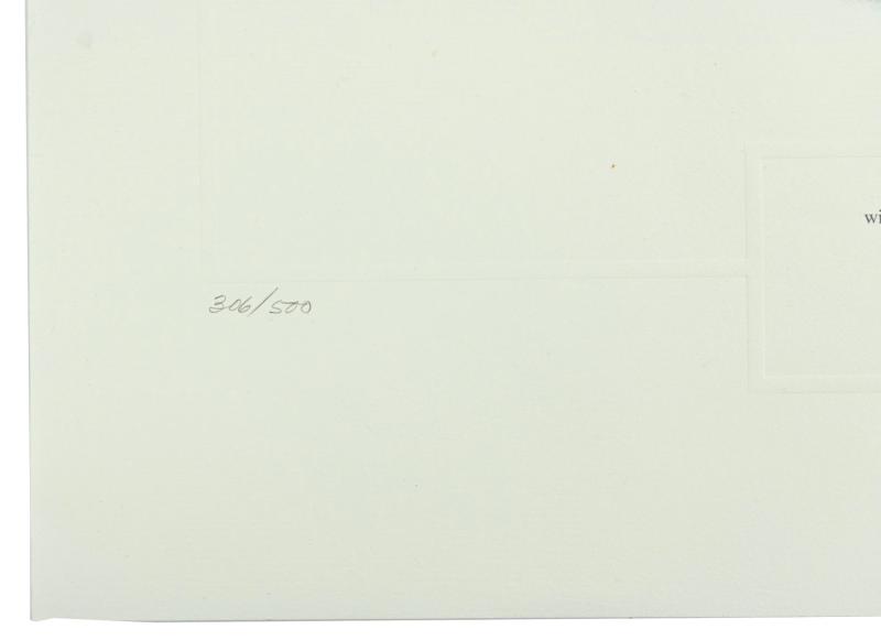 German Litho Print of LW Flight Ace 'Heinz-Wolfgang Schnaufer'
