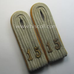 Pair of WH (Heeres) 'cyphered' officers'-type shoulderboards: 'Leutnant...