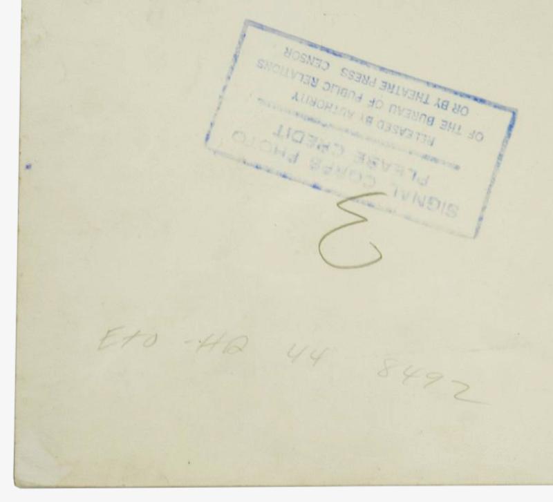 US WW2 ETO Press Photo 1944