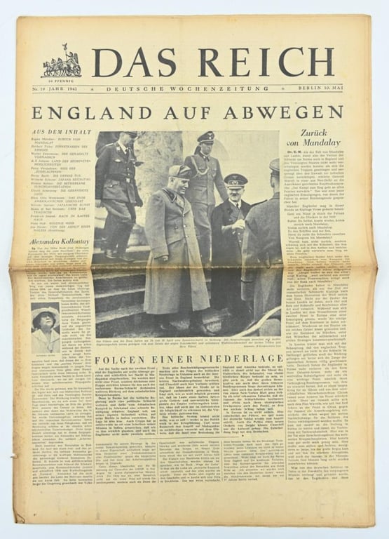 German Newspaper “Das Reich” 10 May 1942