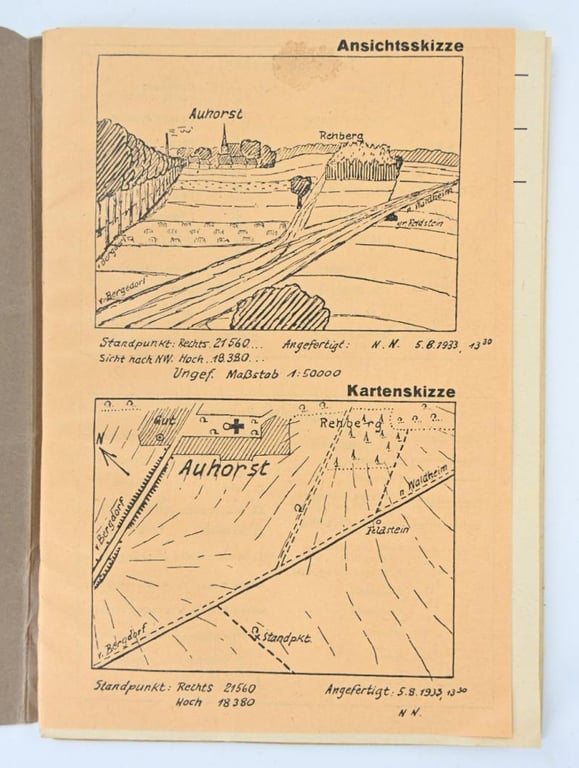 German WH Mapcase Notebook