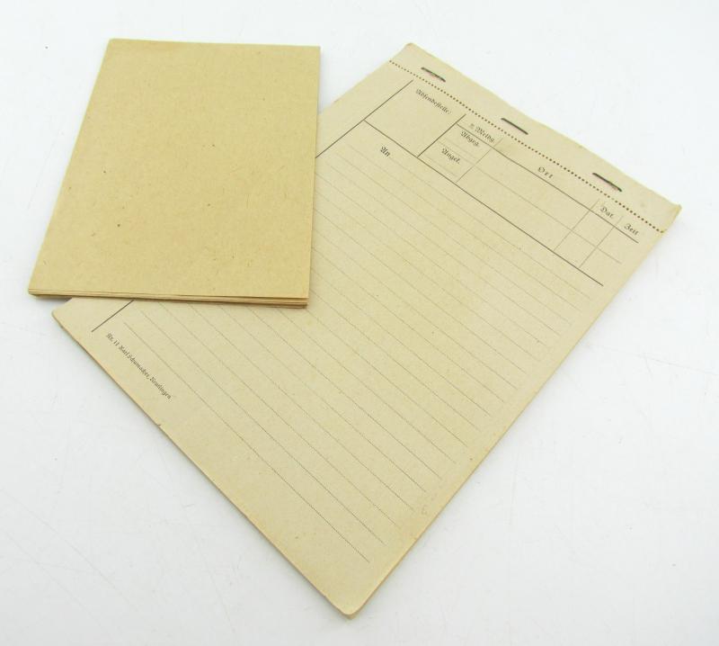 German mapcase notebook ( Melde-Block )