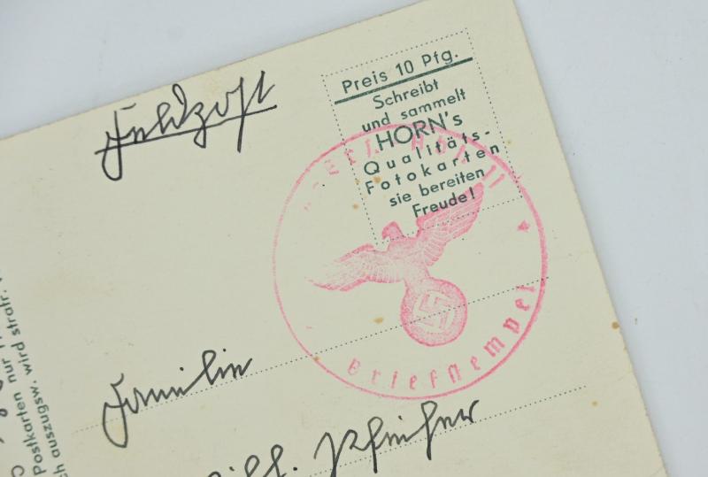 German KM Postcard '..,,Denn wir fahren gegen Engeland!'