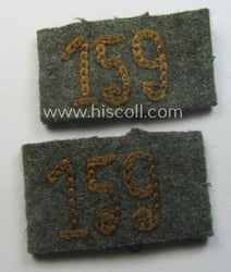 Pair of WH (Heeres) 'Kradschützen'-related, so-called: regimental shoulderstrap-'slip-ons'...