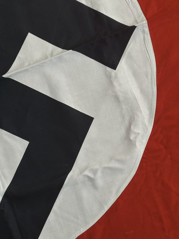 GERMAN WWII LARGE THIRD REICH NSDAP NAZI DOUBLE SIDED DRAPE