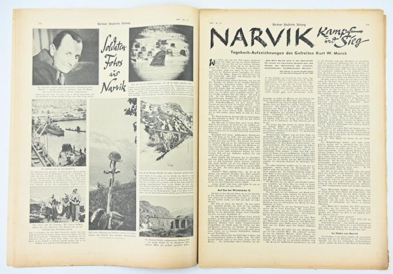 German Berliner Illustrierte Zeitung Newspaper 1940