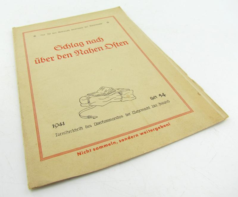 Wehrmacht map of the Middle East 1941